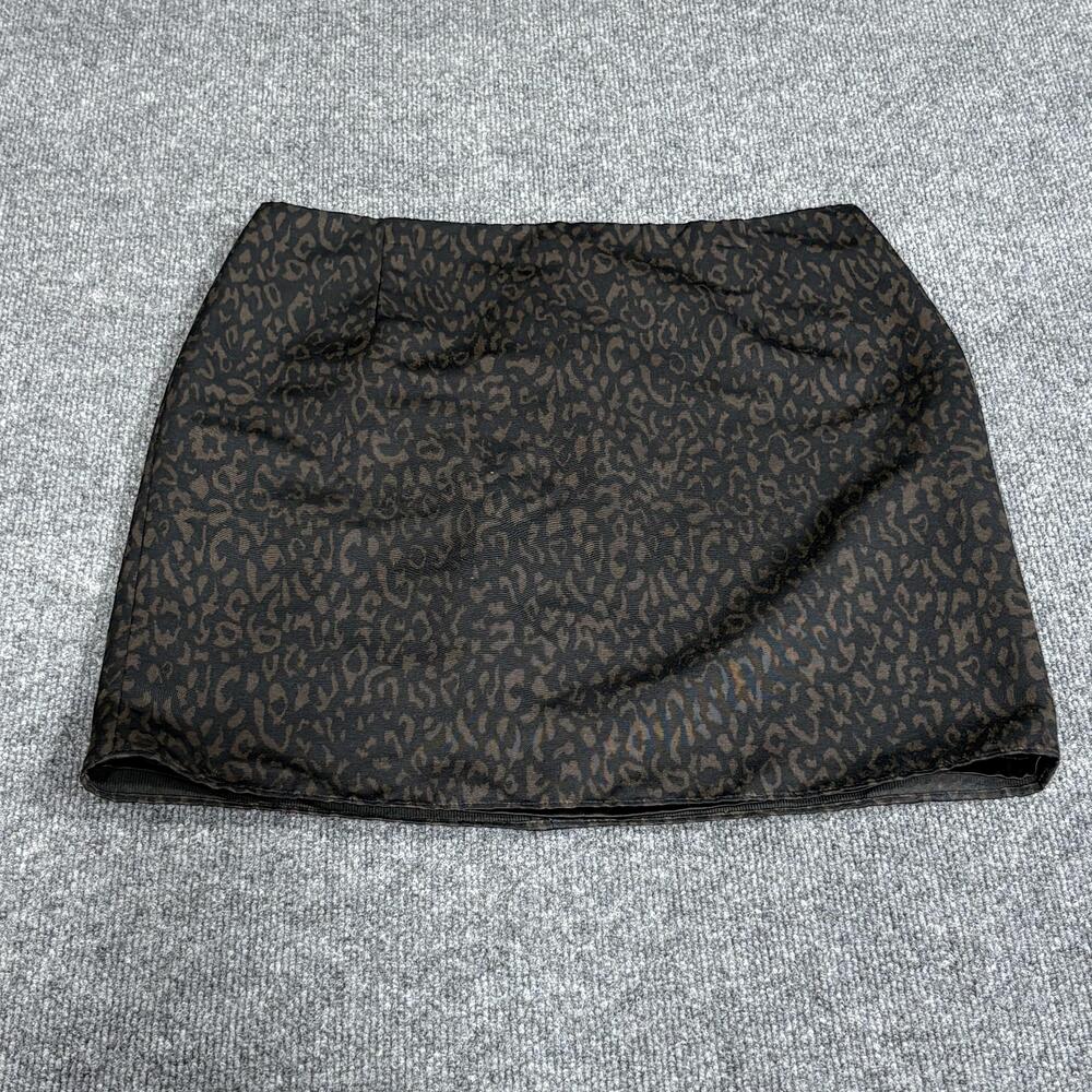 Tahari Skirt Womens 10 Animal Print Mini Career Workwear M78BJ301